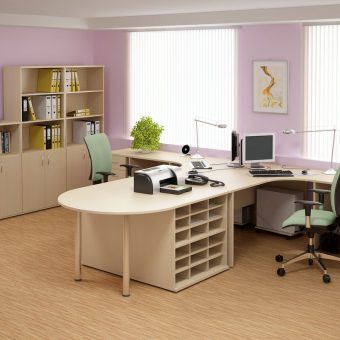 Rohové kancelářské stoly - Kancelářská sestava EASY